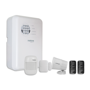 Central ANM 24 net + 1 sensor infrarrojo IVP 4000 + 2 sensores XAS 4010 SM + 2 controles XAC 4000 +1 sirena SIR 1000