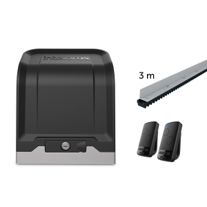 Motor Deslizante de Residencia DC FAST 800 KG ALTA RAPIDEZ con 2 controles EP 02 y 3 metros cremallera