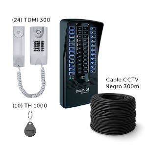 COMBO CENTRAL COLLECTIVE 24i CON TDMI 300 y Cable CCTV Certificado 300m